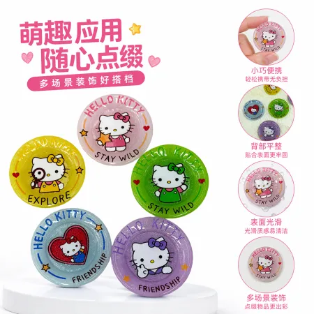 Colorful Hello Kitty badges, cute cartoon brooches and fashionable accessories Colorful Hello Kitty badges, cute cartoon brooches and fashionable accessories